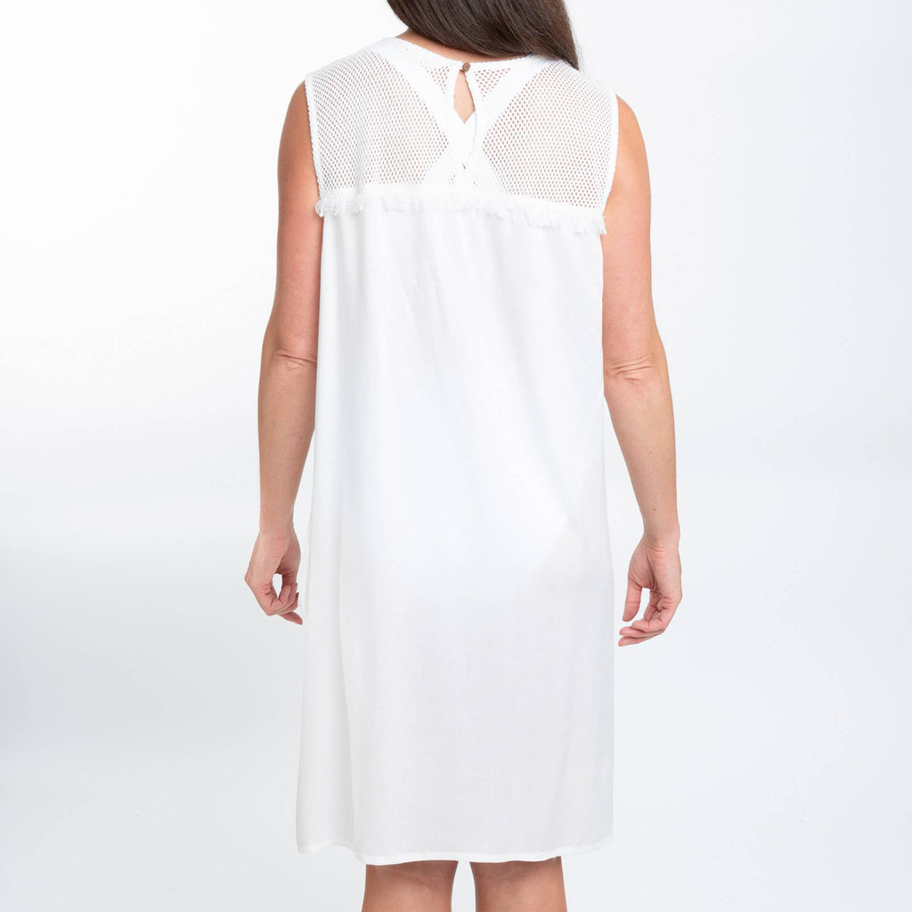 Tank Dress Tahlee Sleeveless Crew Neck Swimsuit Cover Up