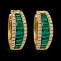 Emerald and Diamond Earrings