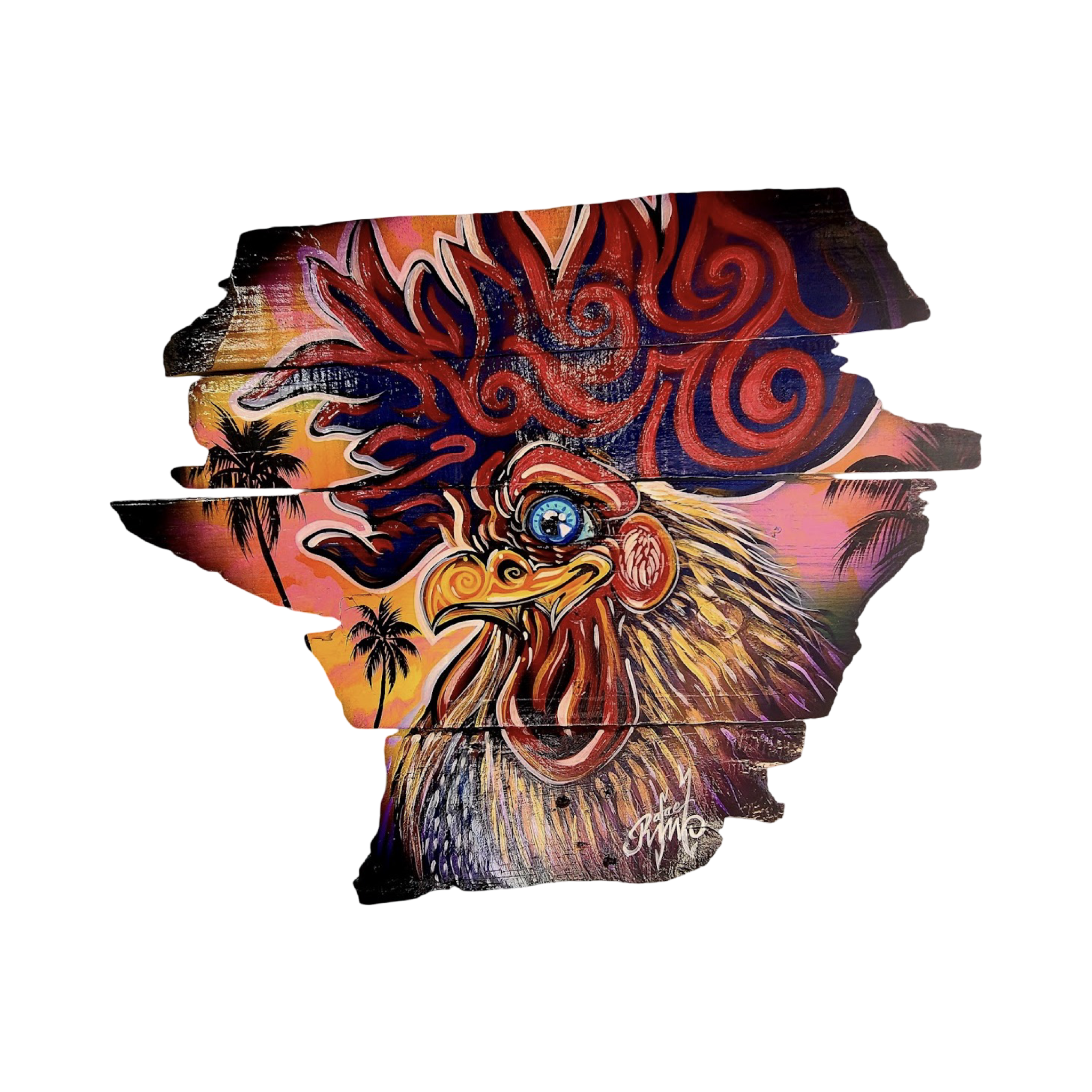 Rafael Medina painted conch house
