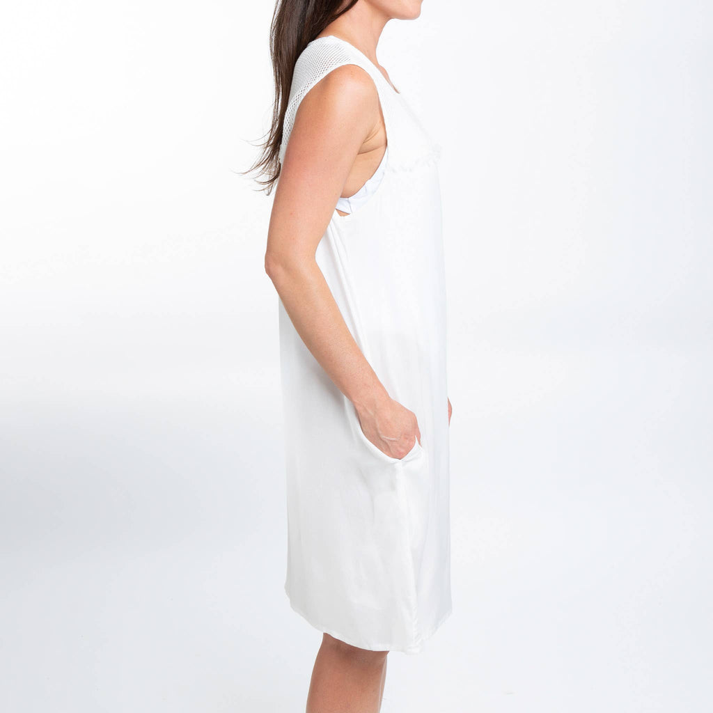 Tank Dress Tahlee Sleeveless Crew Neck Swimsuit Cover Up