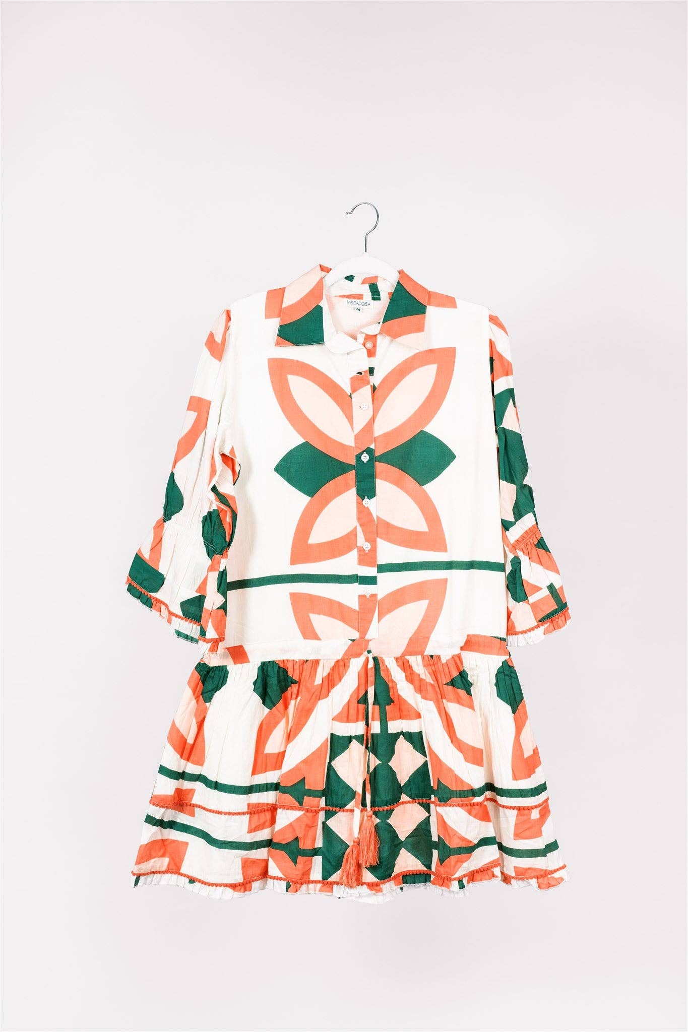 Penelope Dress Moroccan Abstract Pink Green Summer