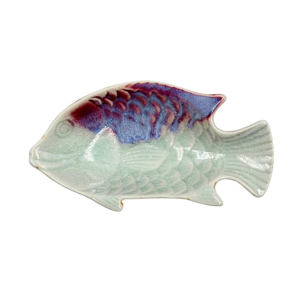 Ceramic Fish Trinket Dish - Assorted