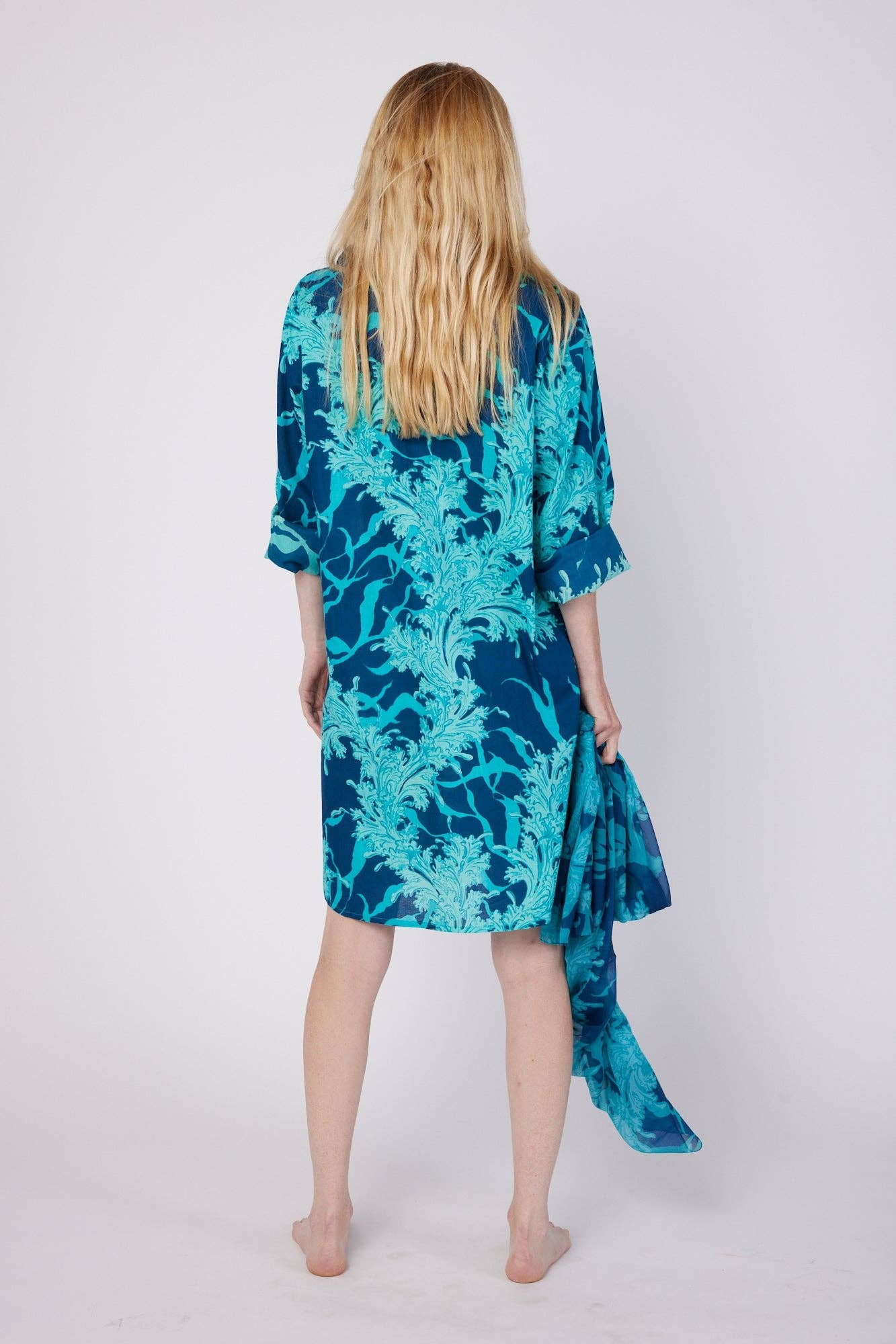 Gabriella Resort Wear Summer Shirt Dress Navy