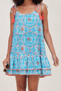 Tonia Ruffle Mini Spring Summer Printed Dress 23011A2