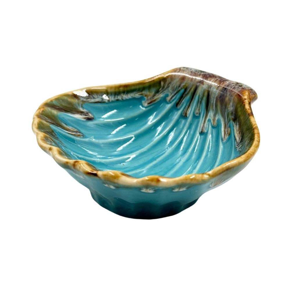 Ceramic Clam Shell Trinket Dish - Assorted