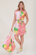 Carlotta Belted Shirt Spring Summer Printed Dress 23043T1
