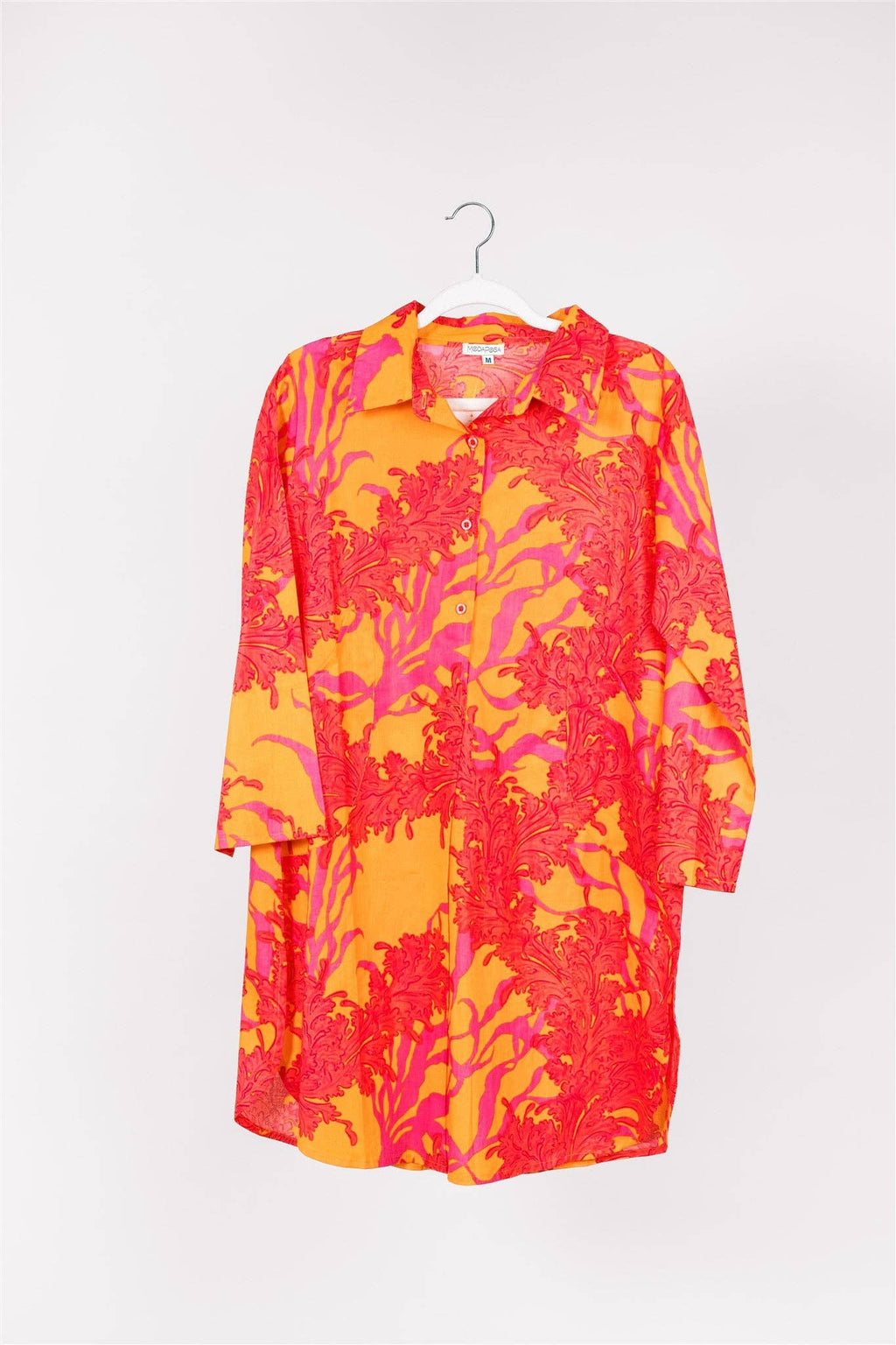 Gabriella Dress Big Coral Orange Fuchsia Spring Summer