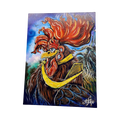 "Daniel The Worker" Rooster painted and signed by Rafael Medina