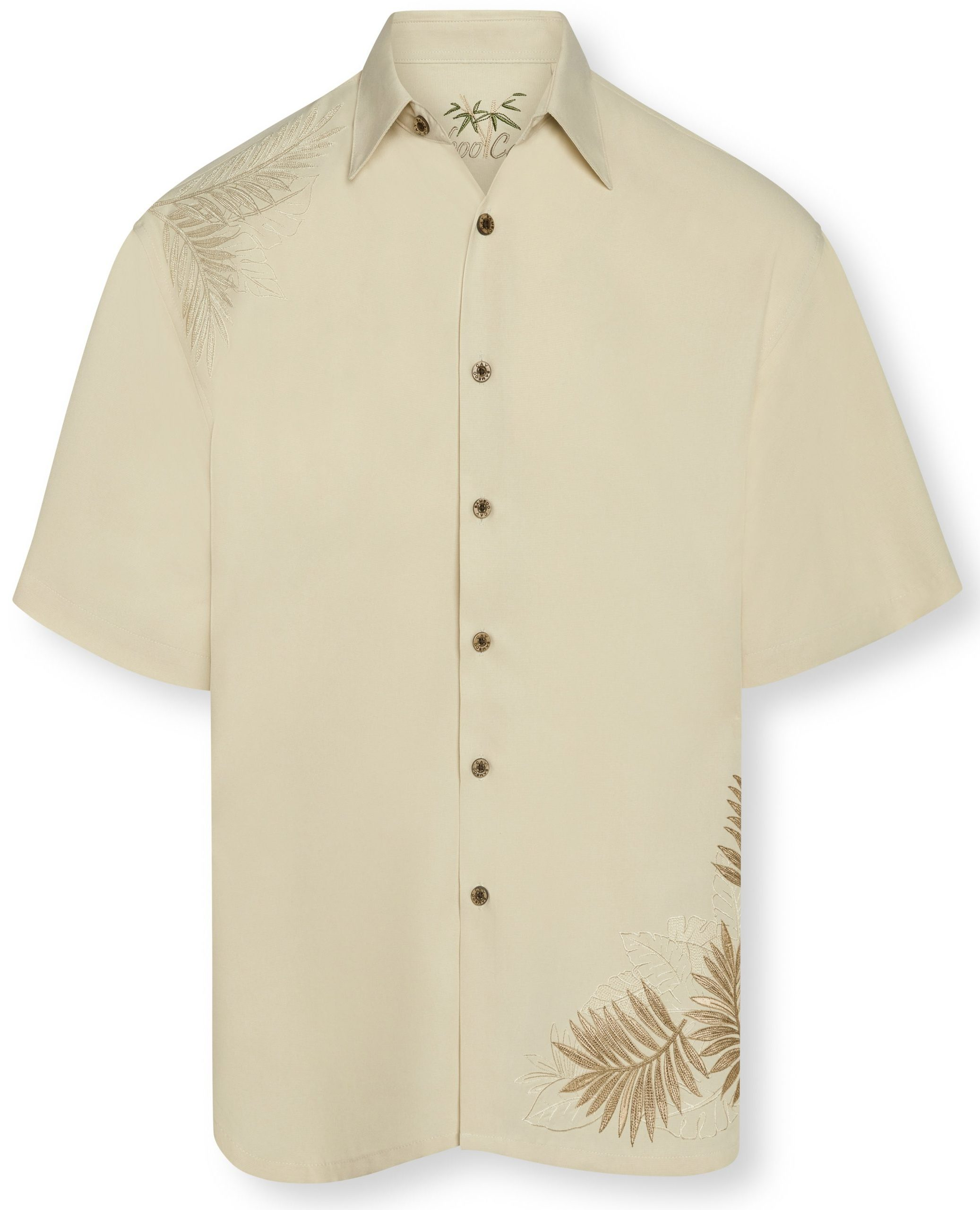Royal Tropical Embroidered Shirt