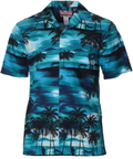 Island Sunset Paradise Hawaii Aloha Shirt