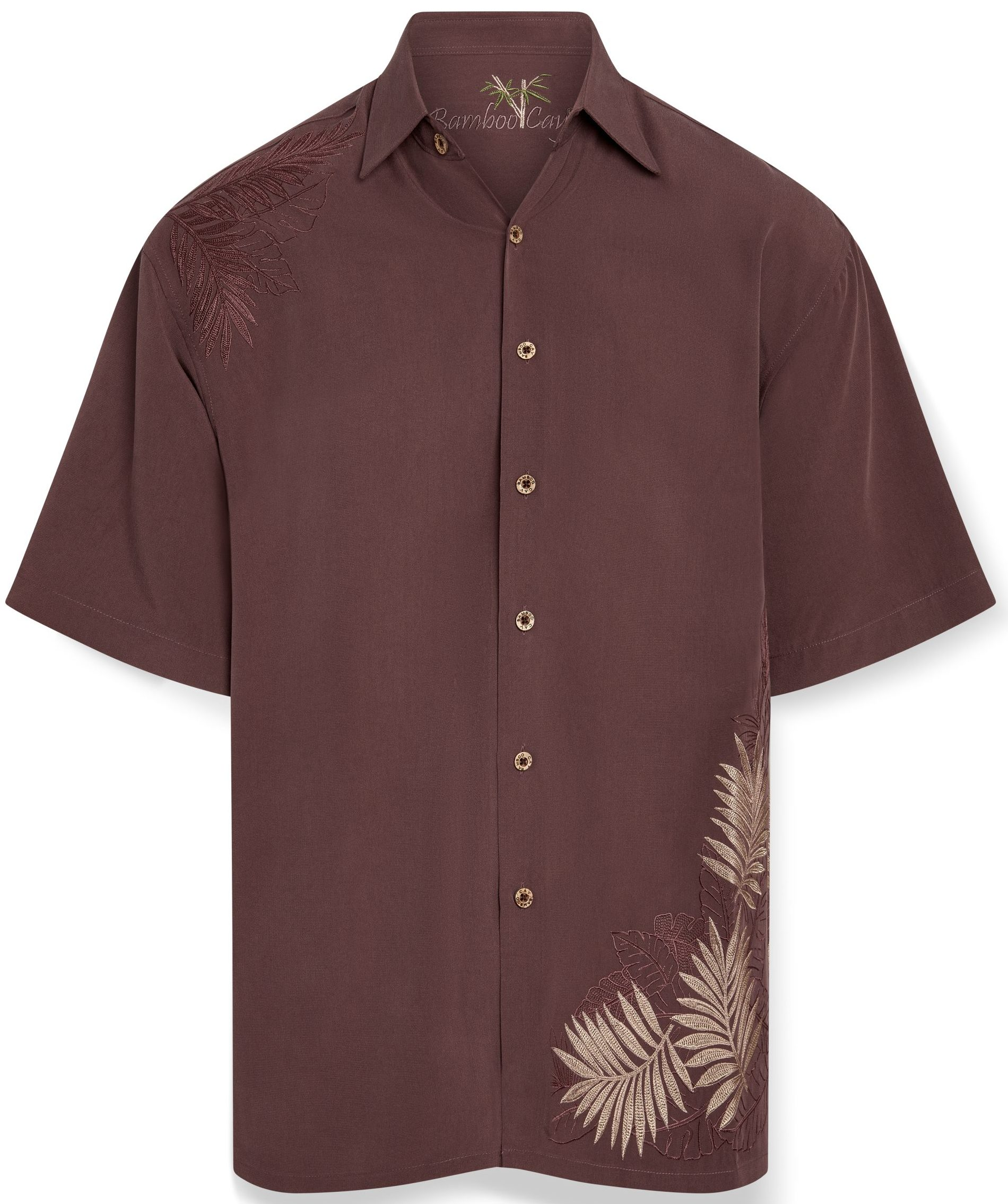 Royal Tropical Embroidered Shirt