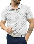 HAPPY BAY Boat Grey Mens Golf Polo Shirt