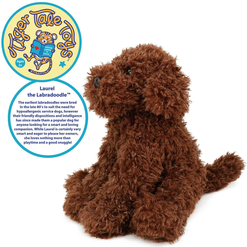 Laurel The Labradoodle 12 Inch Stuffed Animal Plush