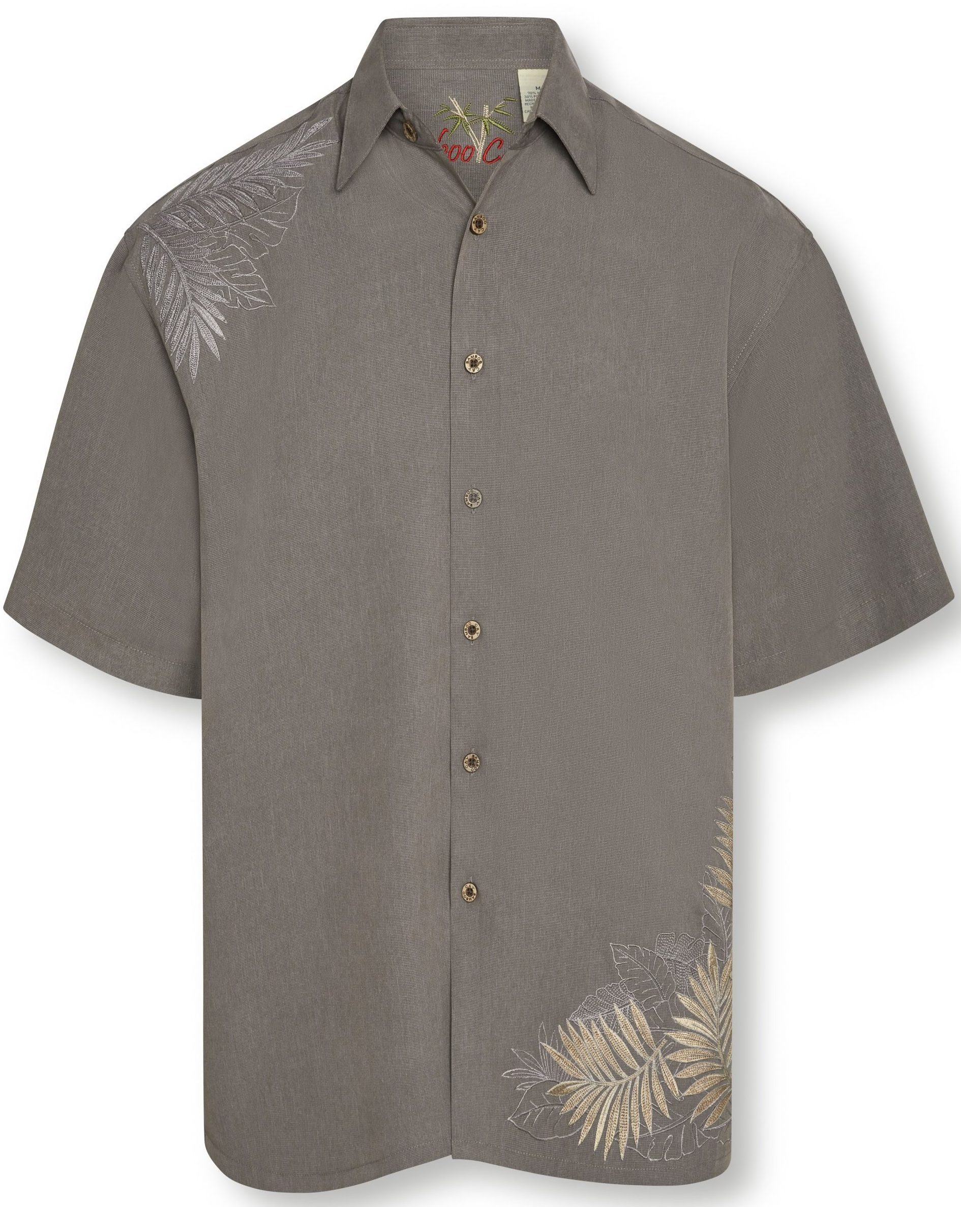 Royal Tropical Embroidered Shirt