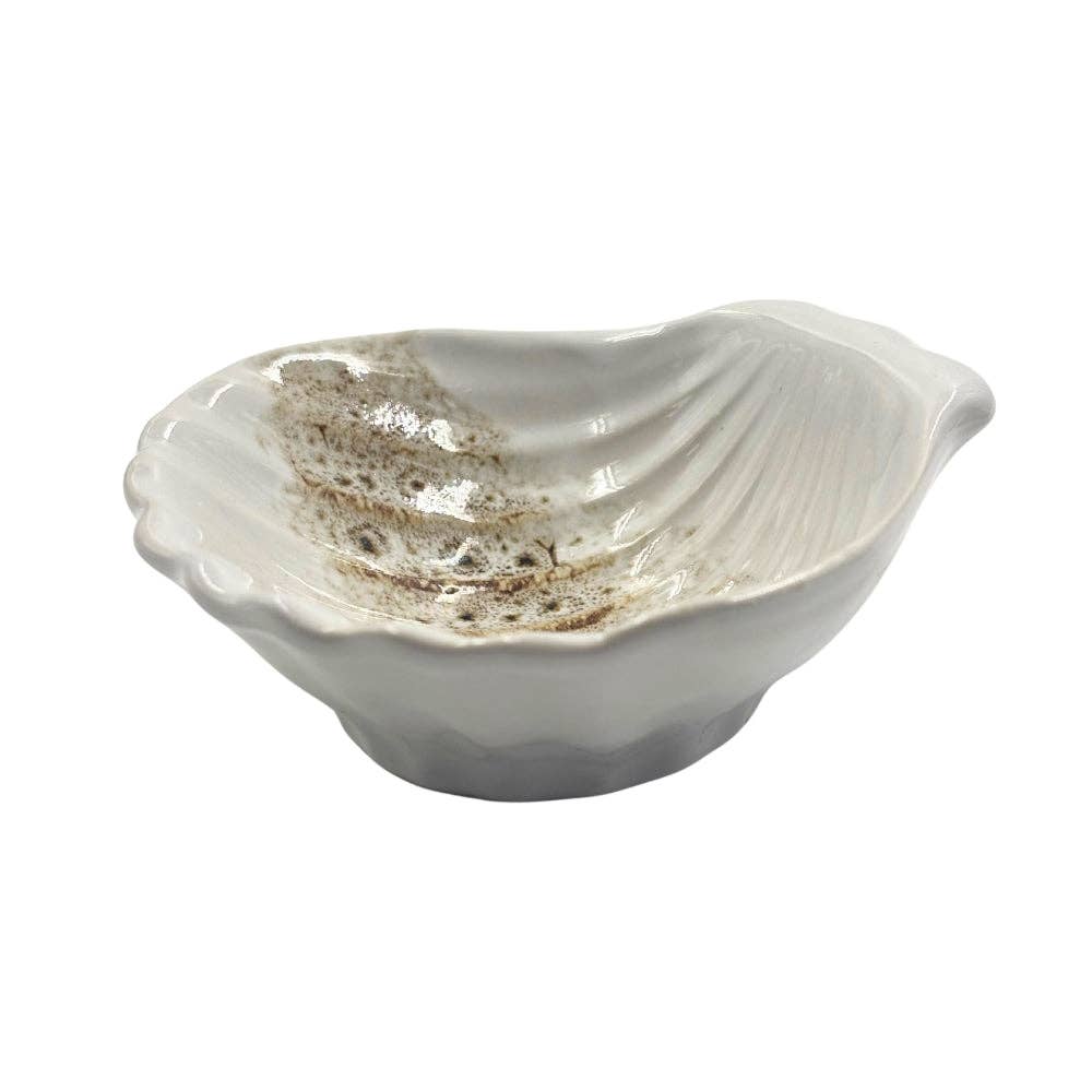 Ceramic Clam Shell Trinket Dish - Assorted
