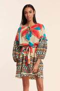 Alcee Multicolor Moroccan Fall Resort Dress