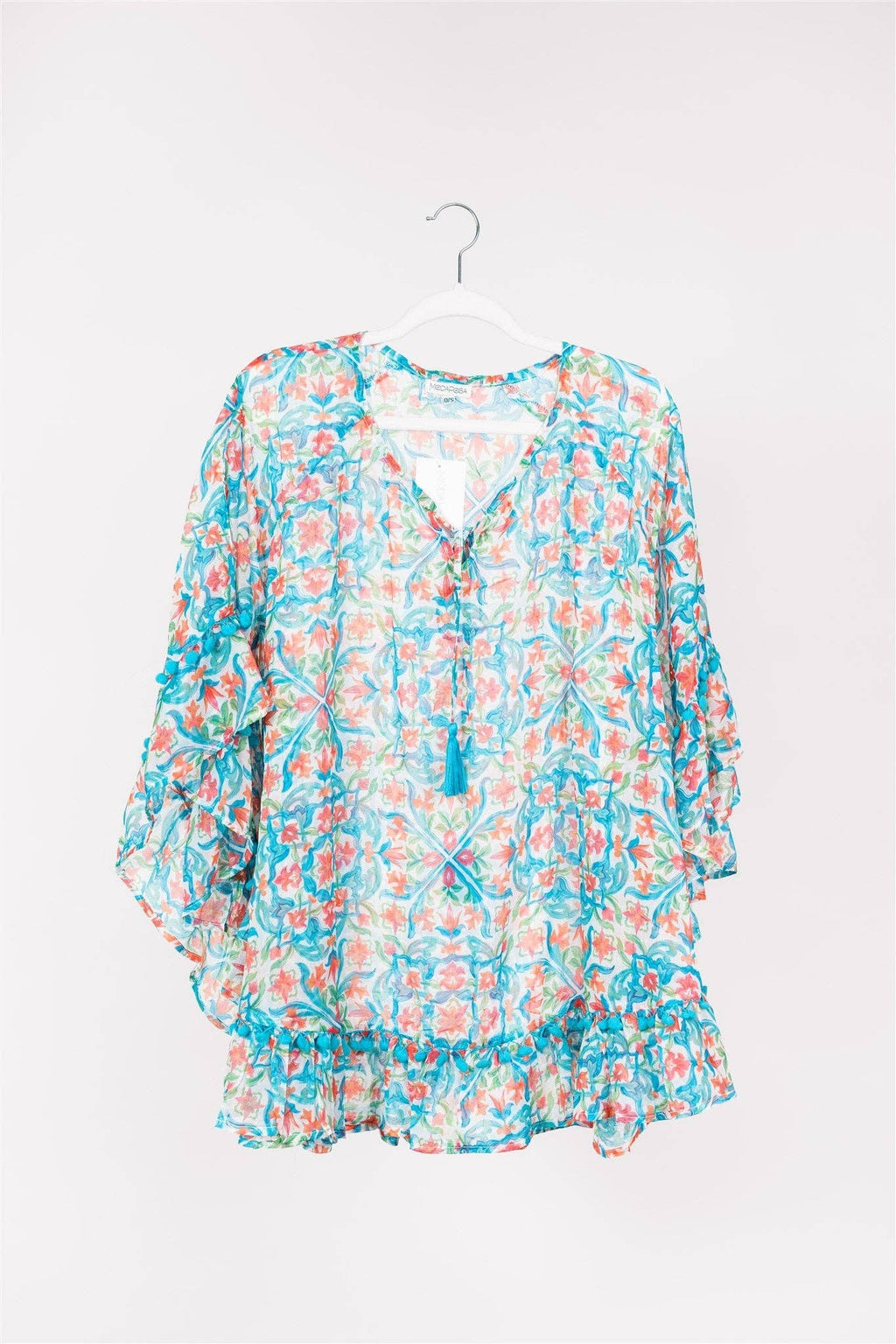 Cinzia Tunic Garden Majolica White Multi Spring Summer