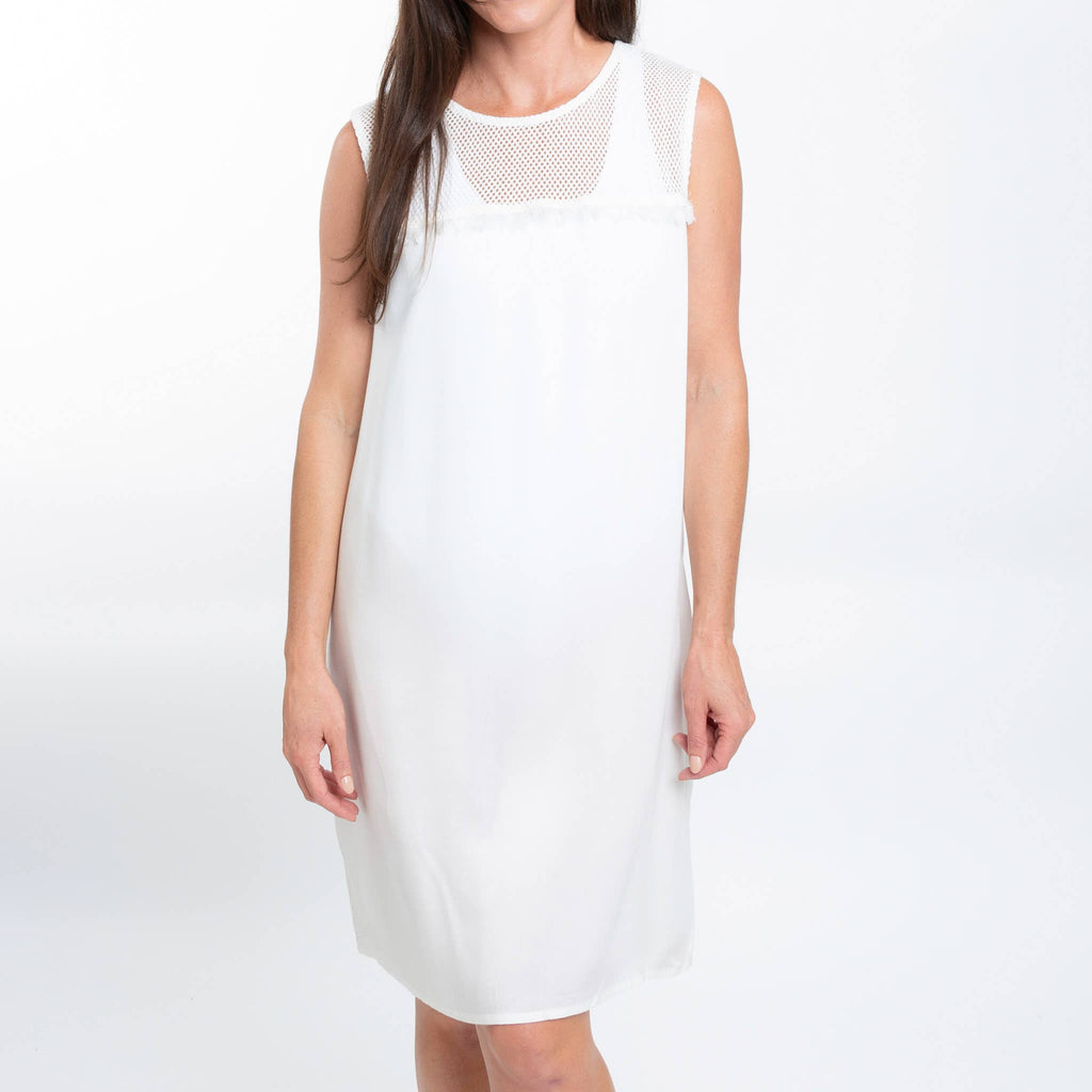 Tank Dress Tahlee Sleeveless Crew Neck Swimsuit Cover Up