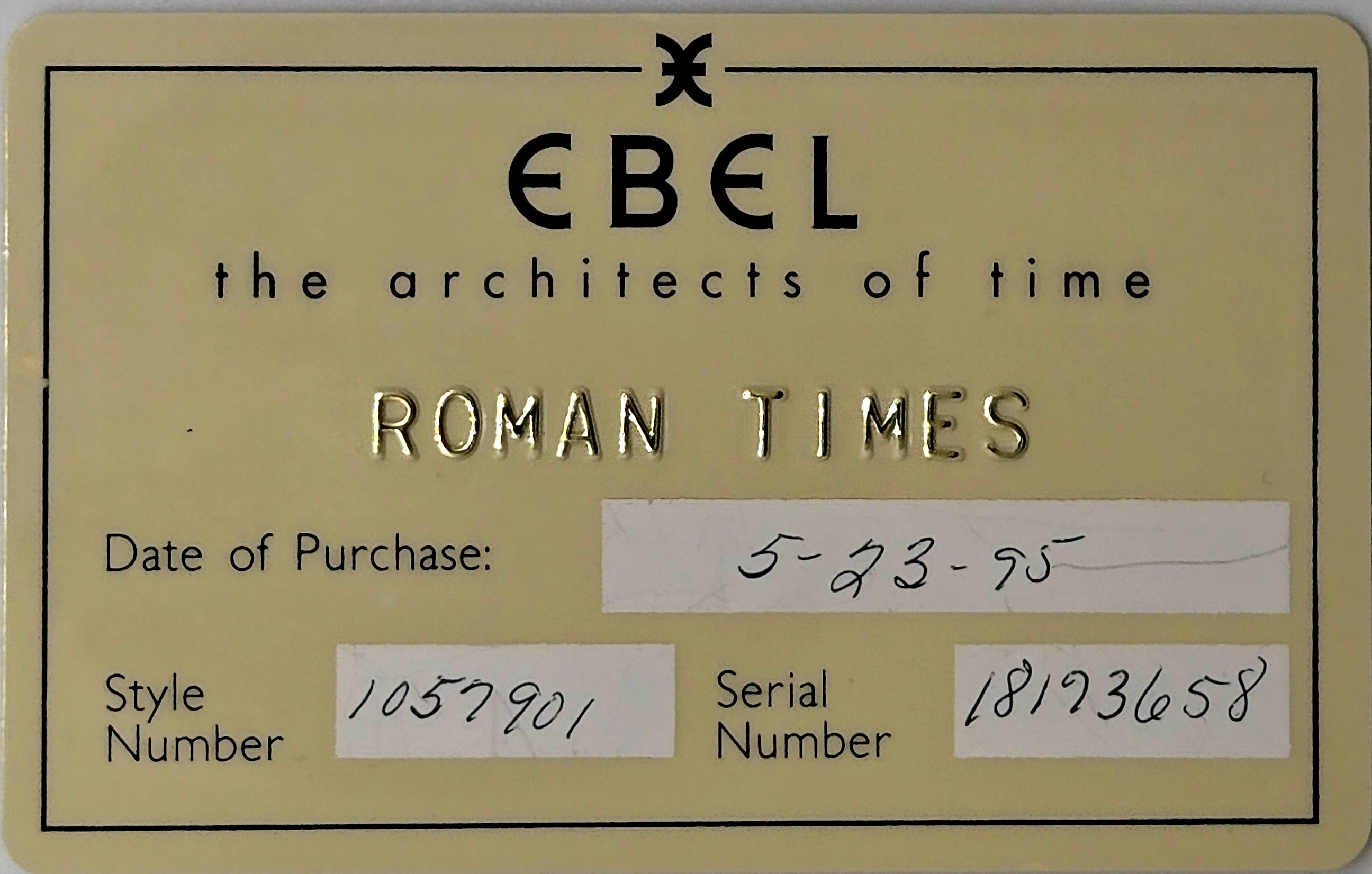 Ebel Sportwave 18kt  yellow gold& Stainless Steel Watch 166901 with new battery
